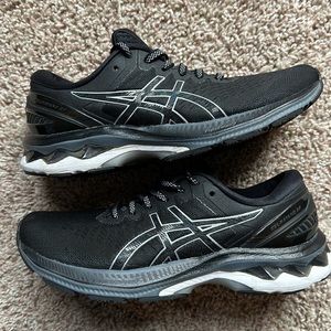 ASICS GEL-Kayano 27 Running Shoe Women's Size 6.5 BLACK/PURE SILVER
